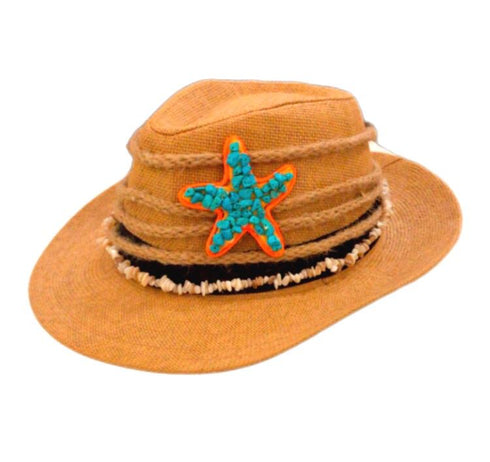 Turquoise Tide Straw Hat