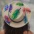 Feather Muse Hat ( Hand painted)