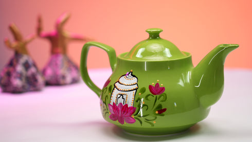 Floral teapot