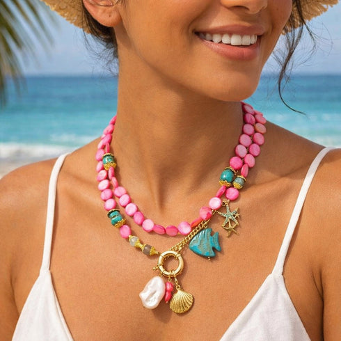 Pink coral glow
