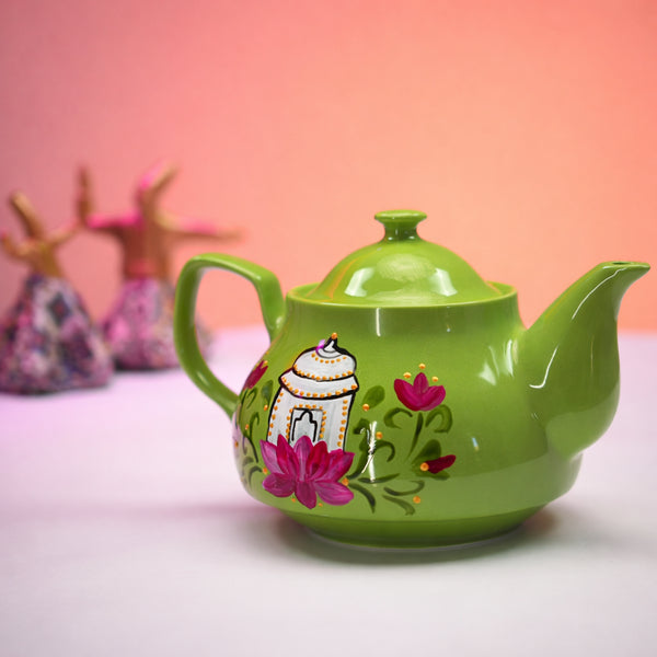 Floral teapot