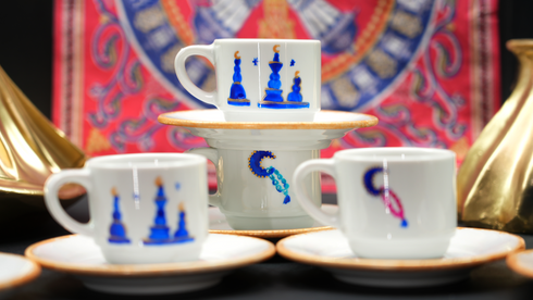 Maa’zana & sebha Turkish coffee cups (set of six)