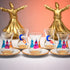 Istikana crescent & whirling figures tea cups (Set of six)