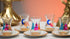 Istikana crescent & whirling figures tea cups (Set of six)