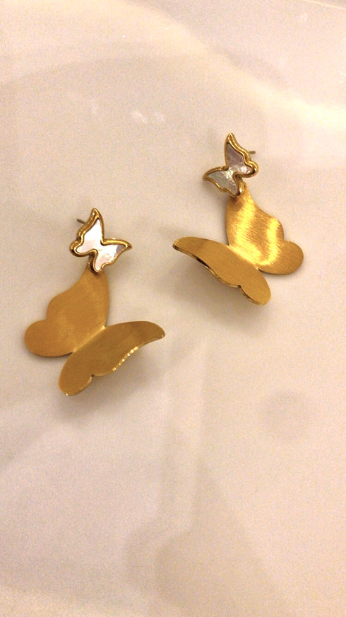 Butterfly shaped earrings